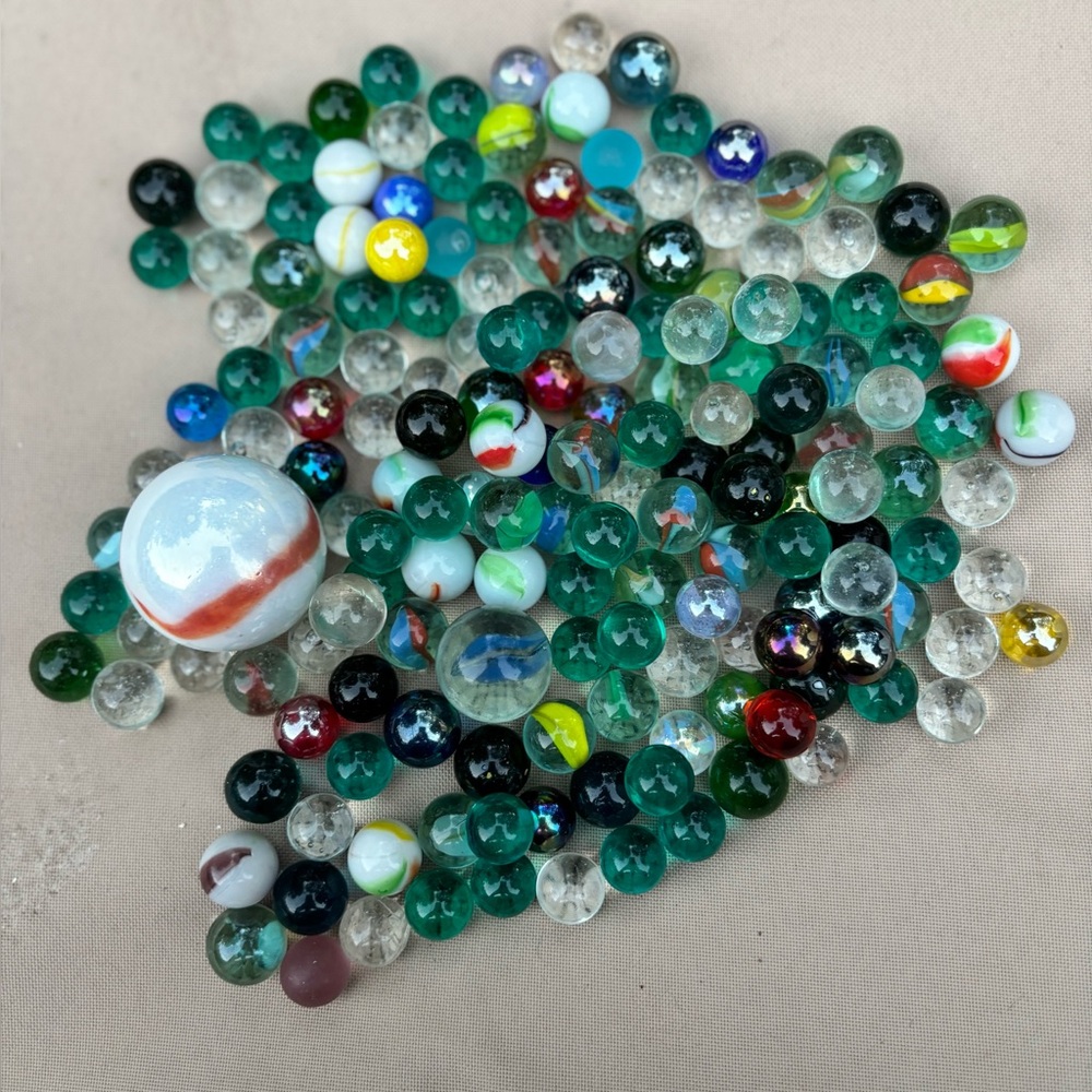 Colorful Glass Marbles Collection